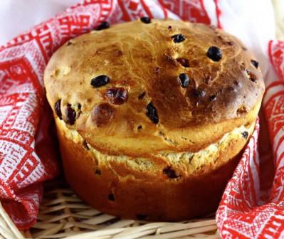 Пасхальный кулич с клюквой,приготовить пасхальный кулич,